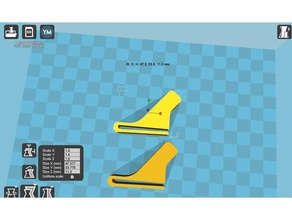 flagholder car mark 2 automotive flag 3d print model - Mito3D
