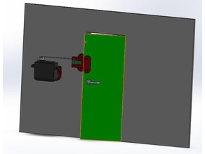 serrure maquette de la porte Les imprimantes 3d commun à portée main simulation dynamique openlock servo soutien 3d print model - Mito3D