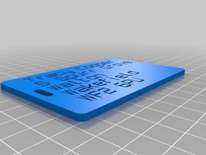 tracy luggage label organization customized 3d print model - Mito3D