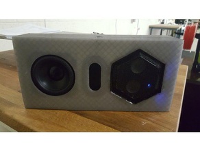 salvaged boombox rex portable bluetooth speaker music electronics enclosure 3d print model - Mito3D