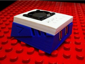 fan soğutma roro oyunu - portakal pi lite durumda diy 40mm tasarım turuncu 3d print model - Mito3D