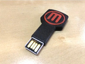 customizable key usb cover electronics case 3d print model - Mito3D