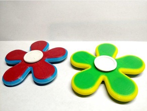 flower spinner toys & games fidget girl mothers day 3d print model - Mito3D