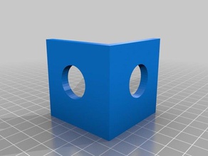 basic corner bracket parts 3d print model - Mito3D