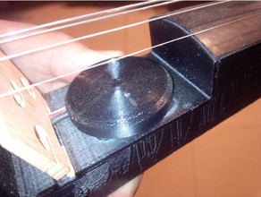 tapa piezoel ctrico para elvioin v2 music electric violin 3d print model - Mito3D