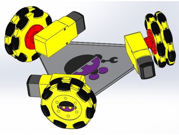 omnishuk x3 v1 r c veículos insani omnidirecional omnishukx3 shuk solidworks 3D print model - Mito3D