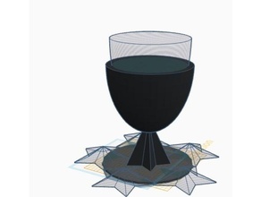 coupe vin accesorios verre pied 3d print model - Mito3D