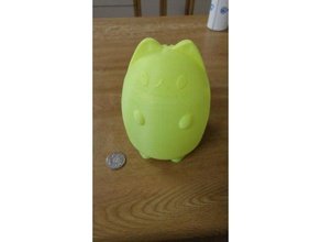 pusheen lámpara v2 caja de dinero a los animales cat lindo 3d print model - Mito3D