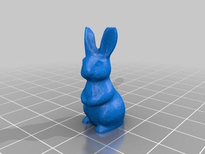 minik tavşan heykeller bunny 3d print model - Mito3D