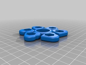 il mio personalizzato ruotato cuore di pick-a-peso fidget spinner giocattoli meccanici su misura 3d print model - Mito3D