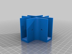 x shelf 18mm organization customized 3d print model - Mito3D