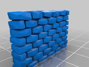 my customized stone wall props 3d print model - Mito3D