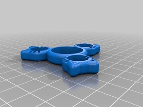 mon personnalisés chat pick-a-poids fidget spinner 3x1 2 pouces de la balle jouets mécaniques personnalisé 3d print model - Mito3D