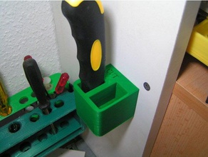 messer-wandhalter porta-ferramentas & caixas cortador messerhalter wallmount wandhalterung 3d print model - Mito3D