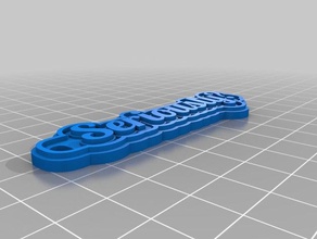 cidden Anahtarlık özelleştirilmiş 3d print model - Mito3D