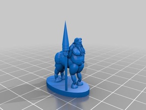 centaur d&d pathfinder mm 3d baskı 3d print model - Mito3D