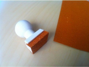 mini sandpaper holder 3d printer accessories best tool ever works great pla smoothing surface 3d print model - Mito3D