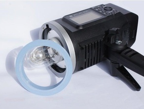 bowens adaptateur plaquette de boîtes à lumière la caméra titulaire lampe poche softbox 3d print model - Mito3D