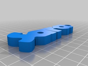 clauer sara A impressão 3d llavero 3d print model - Mito3D