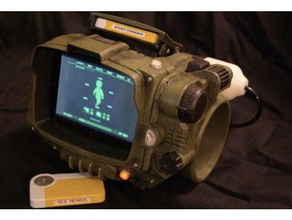 fallout 4 - pip-boy 3000 mark iv version de téléphone accessoires jeu 3d print model - Mito3D