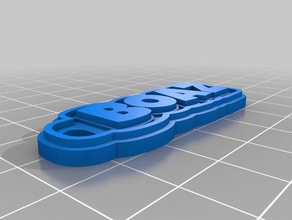 boaz keychain keychains customized 3d print model - Mito3D