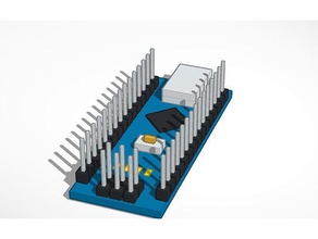 arduino-nano - alle pins Elektronik arduino nano 3d print model - Mito3D