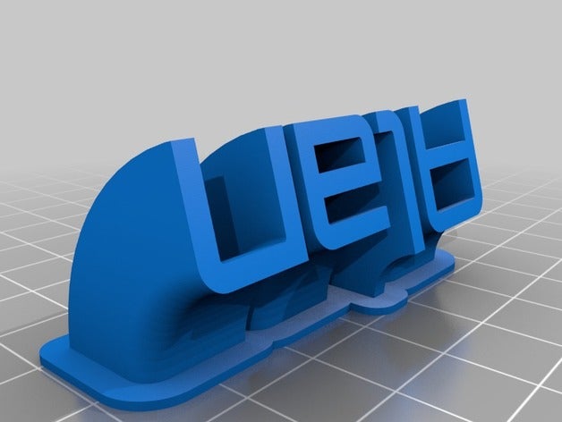 alan sweeping name plate office customized 3D print model - Mito3D