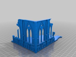 modular imperial sector building toys & games easy print guard terrain warhammer 40k 3d print model - Mito3D