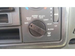94-97 s10 blazer hvac botão a indústria automotiva c bravada chevy jimmy knob s-10 sonoma 3d print model - Mito3D