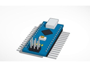arduino nano - side pins below icsp above electronics 3d print model - Mito3D