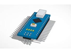 arduino nano - yan pim aşağıda pinler ıcsp elektronik 3d print model - Mito3D