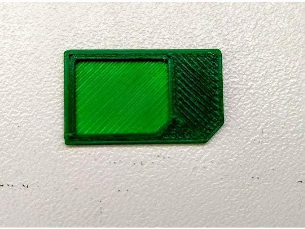 micro mini-sim-adapter Handy - adapter micro-sim-Karte sim die sim-Karte 3D print model - Mito3D