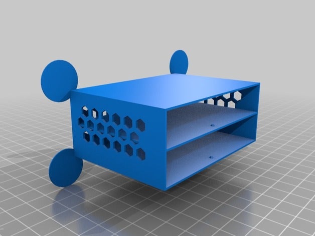 my customized smd & small parts drawers 2er tool holders boxes 3D print model - Mito3D