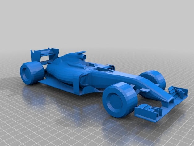 coche de fórmula uno 2016 marca 3 vehículos la 1 carrera raza 3D print model - Mito3D