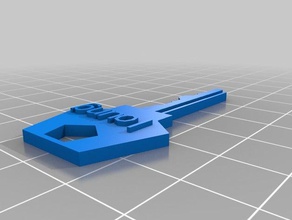 my customized house padlock key3 household supplies 3d print model - Mito3D