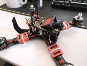simples esc guarda realacc x210 qualquer quadro de 18mm largura braços r c veículos drone gaurd protetor quadcopter 3d print model - Mito3D