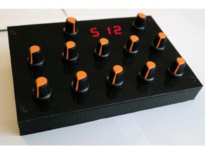 pequeno dmx controle de secretária eletrônica arduino micro dmx512 3d print model - Mito3D