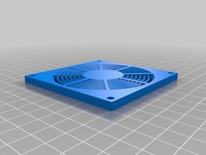 1mm 80 mm fan filtre bilgisayar 3d print model - Mito3D