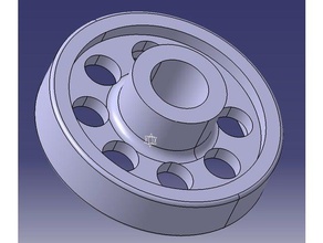 dishwasher wheel replacement parts 3d print model - Mito3D