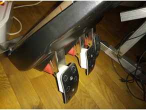 separador pedales logitech g25 espaciadores de la pedalera juegos video g27 3d print model - Mito3D
