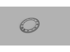 romain cadran de l'horloge 3d print model - Mito3D