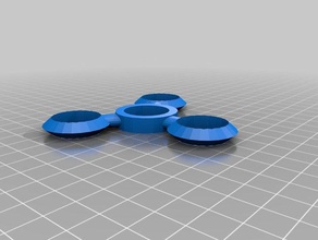 aero tri spinner juguetes mecánicos 3d print model - Mito3D
