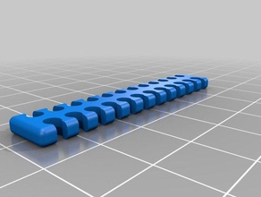 my customized cable comb - 24 cables computer 3d print model - Mito3D