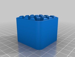 battery case aaa 4x4 bottom containers customized 3d print model - Mito3D