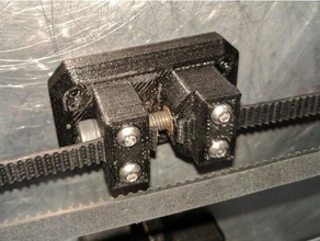 y carriage belt mount tensioner folger tech 2020 i3 3d printer parts folgertech prusa gt2 3d print model - Mito3D