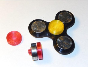concave fidget caps - no supports mechanical toys cap spinner 3d print model - Mito3D