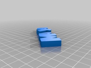 maya Schlüsselanhänger - Organisation kundengebundene 3d print model - Mito3D