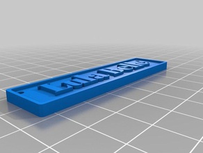 lula b signos y logotipos personalizado 3d print model - Mito3D