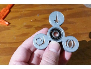 star trek penny spinner mechanical toys fidget 3d print model - Mito3D