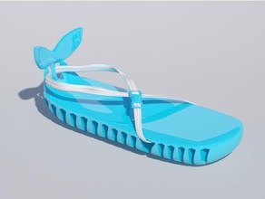 la ballena de cuentos moda los niños las sandalias zapatos 3d print model - Mito3D